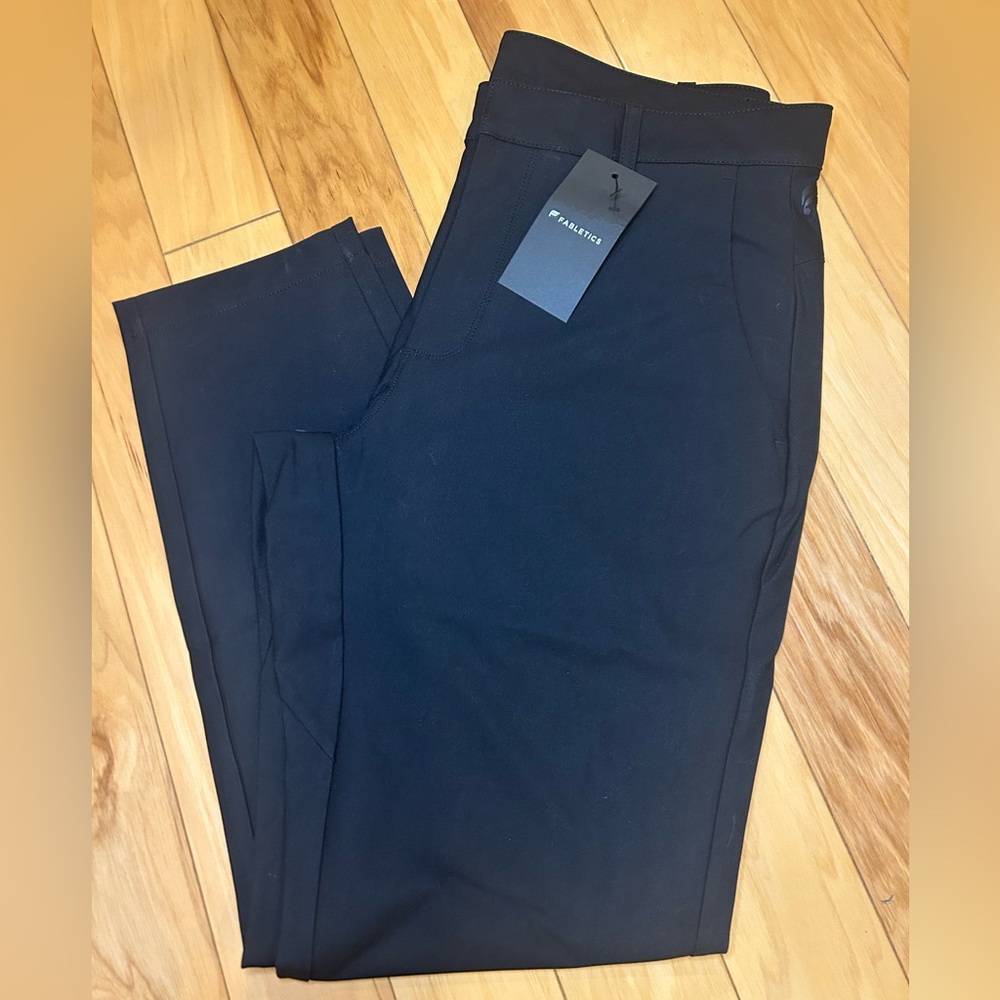 NWT Fabletics Men Black The Don 5 Pocket Pant Classic Fit 31x30 Golf Athleisure